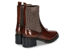Damen Santoni Stiefelette STRICK MORO- braun