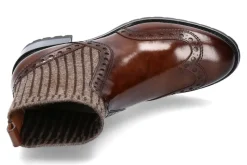 Damen Santoni Stiefelette STRICK MORO- braun