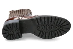 Damen Santoni Stiefelette STRICK MORO- braun