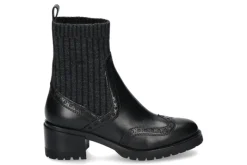 Damen Santoni Stiefelette STRICK BLACK- schwarz