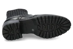 Damen Santoni Stiefelette STRICK BLACK- schwarz