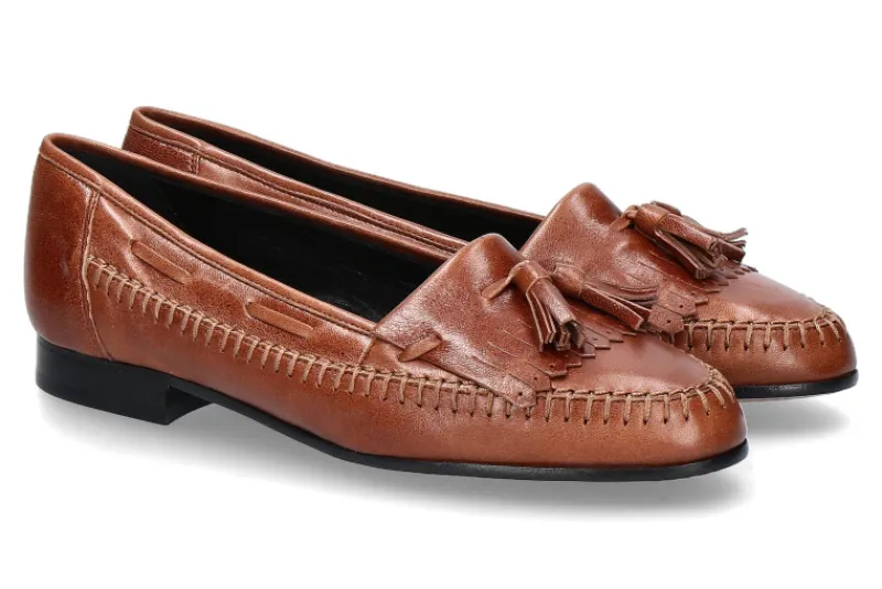 Damen ScarpaRossa Scarpa Rossa Mokassin TEQUILA CUOIO- mittelbraun