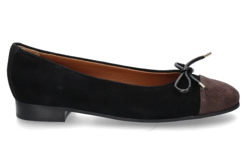 Damen ScarpaRossa Ballerina CAMOSCIO NERO T.MORO