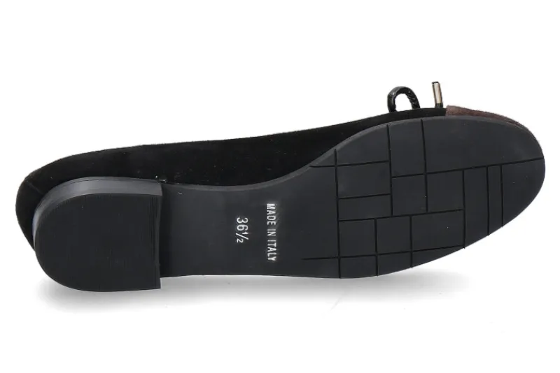 Damen ScarpaRossa Ballerina CAMOSCIO NERO T.MORO