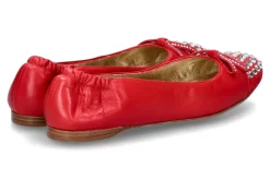 Damen ScarpaRossa Ballerina CAMOSCIO ROSSO ALASKA CRYSTAL (39)