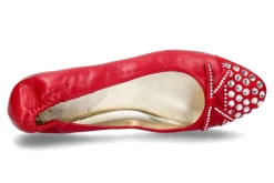 Damen ScarpaRossa Ballerina CAMOSCIO ROSSO ALASKA CRYSTAL (39)