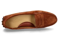 Damen ScarpaRossa Damen-Mokassin GOMERA DRIVER VELOURS- mittelbraun