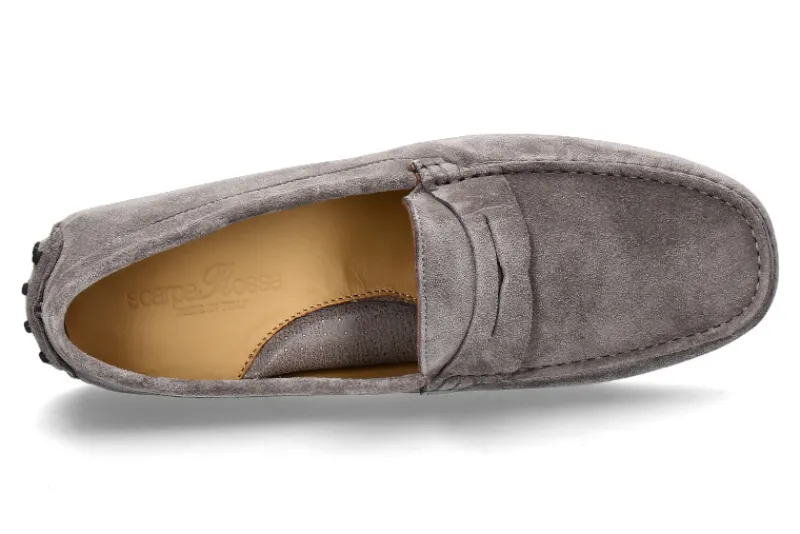 Herren ScarpaRossa Herren- Mokassin DRIVER VELOUR- grigio/grau