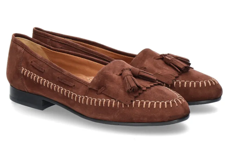 Damen ScarpaRossa Loafer CAMOSCIO QUEEN CIOCCOLATO