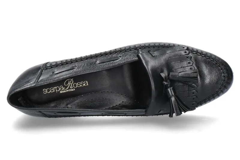 Damen ScarpaRossa Mokassin TEQUILA NERO- schwarz
