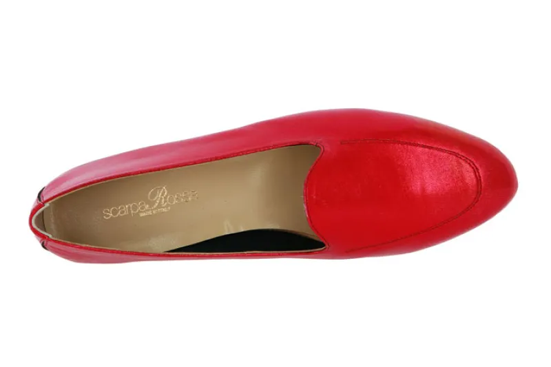 Damen ScarpaRossa Slipper BENITO LAMINATO ROSSO CAMPARI (38½)