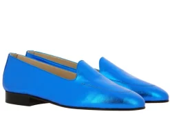 Damen ScarpaRossa Slipper BENITO LAMINATO BLUE ROYAL (41)