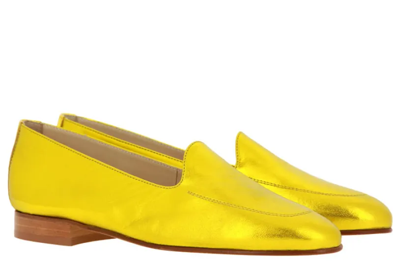 Damen ScarpaRossa Slipper BENITO LAMINATO GIALLO (38)