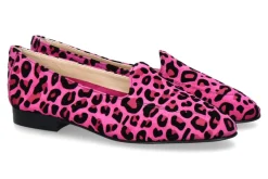 Damen ScarpaRossa Slipper BENITO LEOPARDINO FUXIA