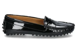Damen ScarpaRossa Slipper GOMERA DRIVER VERNICE- nero/ schwarz