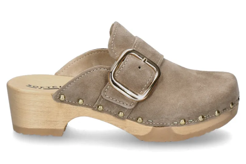Damen Softclox Clogs TESSA KASCHMIR- taupe/natur