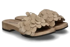 Damen Softclox Pantolette BELLA KASCHMIR- taupe/hazelnut