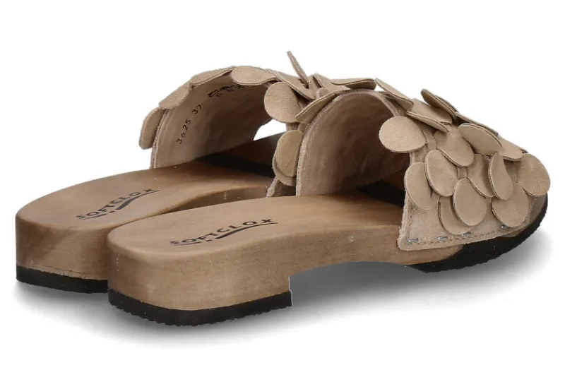 Damen Softclox Pantolette BELLA KASCHMIR- taupe/hazelnut