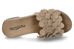 Damen Softclox Pantolette BELLA KASCHMIR- taupe/hazelnut