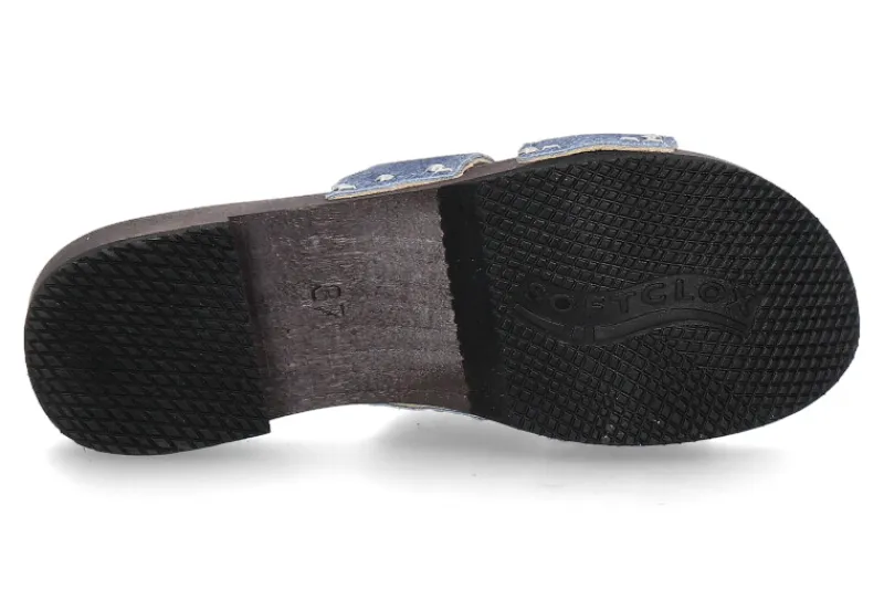 Damen Softclox Pantolette BLIDA JEANSLOOK- dunkelblau