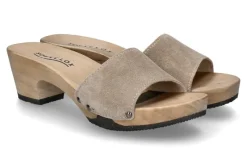 Damen Softclox Pantolette KELLY KASCHMIR- taupe/hazelnut