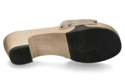 Damen Softclox Pantolette KELLY KASCHMIR- taupe/hazelnut