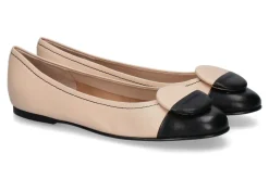 Damen Status Ballerina GLOSSY brandy bianco
