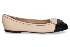 Damen Status Ballerina GLOSSY brandy bianco
