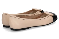 Damen Status Ballerina GLOSSY brandy bianco