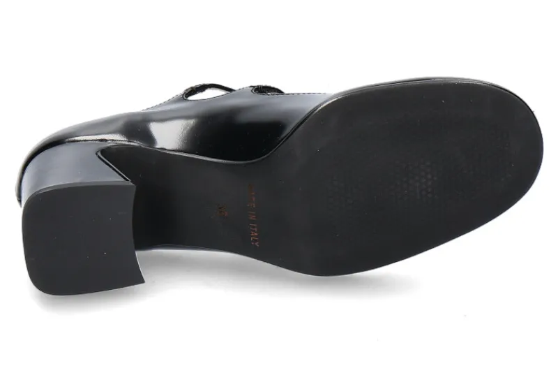 Damen Status Riemenpumps ABRASIVATO- nero