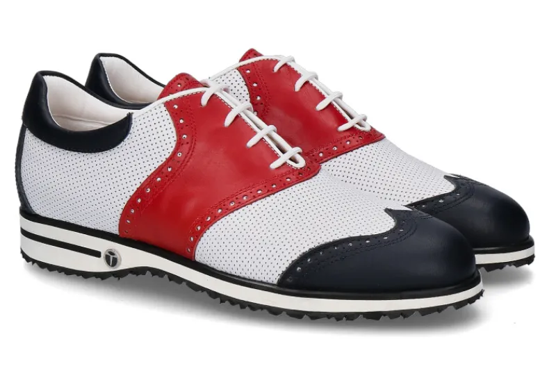 Damen Tee Golf Shoes Damen- Golfschuh SUSY BLUE ROSSO BIANCO