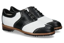 Damen Tee Golf Shoes Damen- Golfschuh SUSY PERFORATO BIANCO NERO (39)