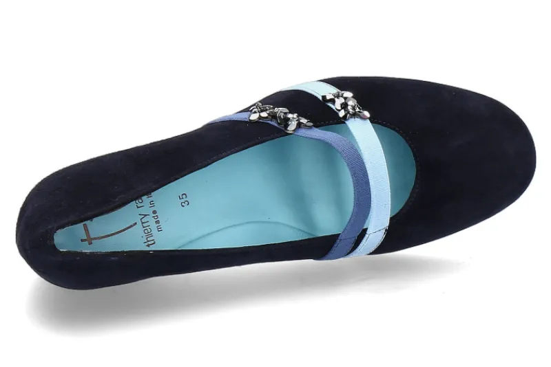 Damen Thierry Rabotin Keilballerina TORBIS CAMOSCIO DARKBLU (39½)