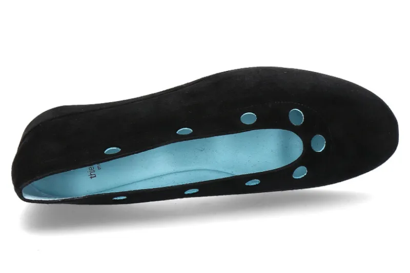 Damen Thierry Rabotin Keilballerina CRISTA CAMOSCIO NERO (38)