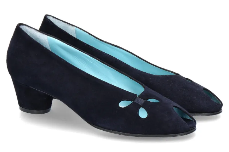 Damen Thierry Rabotin Peeptoe SAMUEL CAMOSCIO NAVY (39)