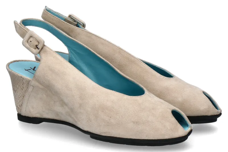 Damen Thierry Rabotin Sandale CLAYTON CAMOSCIO LIGHT IVORY (37 )