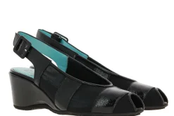 Damen Thierry Rabotin Slingpumps LACKLEDER MESH CINDY NERO