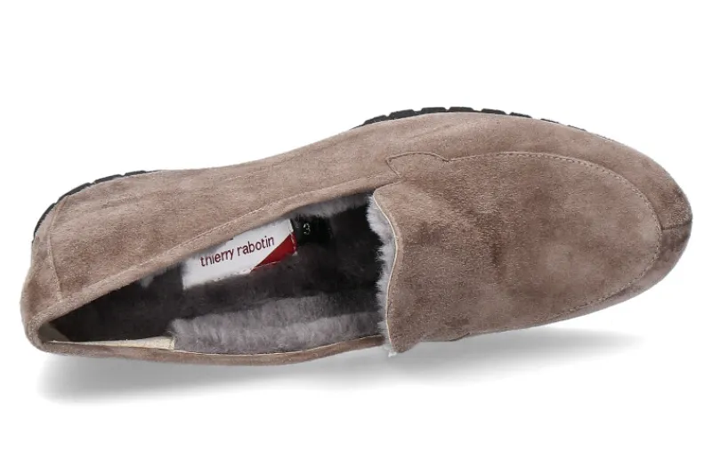 Damen Thierry Rabotin Slipper gefüttert ACHEN SEPIA BROWN