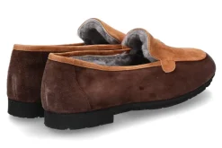 Damen Thierry Rabotin Slipper gefüttert BOSCO BROWN COGNAC