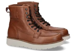 Herren Tommy Hilfiger Boots gefüttert AMERICAN WARM LEATHER BOOT WINTER COGNAC