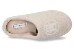 Damen Tommy Hilfiger Damen Hausschuhe TH EMBLEM FELT MERINO SLIPPER
