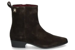 Damen Tommy Hilfiger Damen- Stiefelette COWBOY FLAT SUEDE- dark coffee/braun