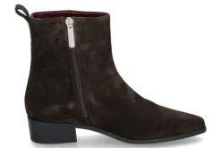 Damen Tommy Hilfiger Damen- Stiefelette COWBOY FLAT SUEDE- dark coffee/braun