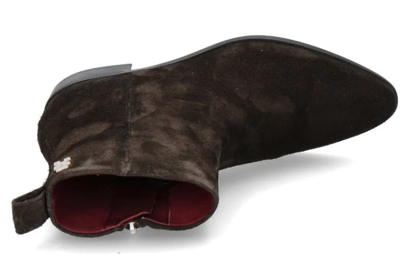 Damen Tommy Hilfiger Damen- Stiefelette COWBOY FLAT SUEDE- dark coffee/braun