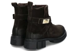 Damen Tommy Hilfiger Damen- Stiefelette BIKER BRUSHED SUEDE- dark coffee/dunkelbraun