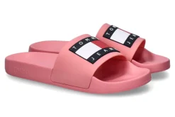 Damen Tommy Hilfiger Tommy Jeans by Damen- Pantolette FLAG POOL SLIDE  tickled pink