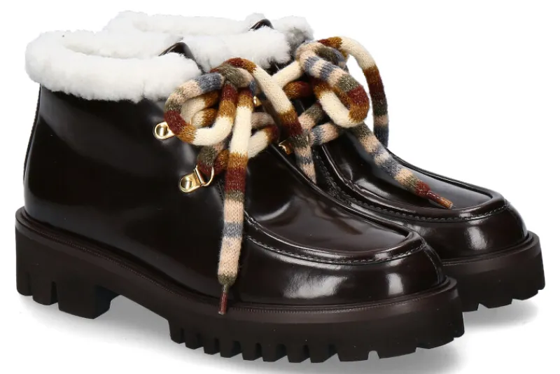 Damen Truman's Schnürboots BRUSH T.M. SHIRLING BIANCO- dunkelbraun