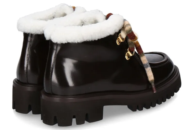 Damen Truman's Schnürboots BRUSH T.M. SHIRLING BIANCO- dunkelbraun