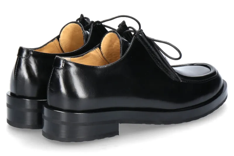 Damen Truman's Schnürschuh Nappa schwarz