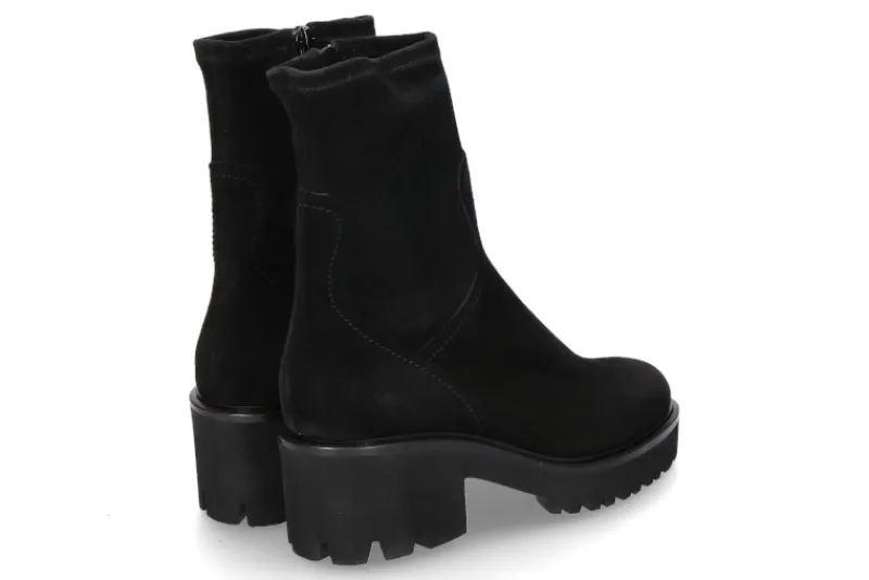 Damen Truman's Stiefelette CAMOSCIO STRETCH- schwarz